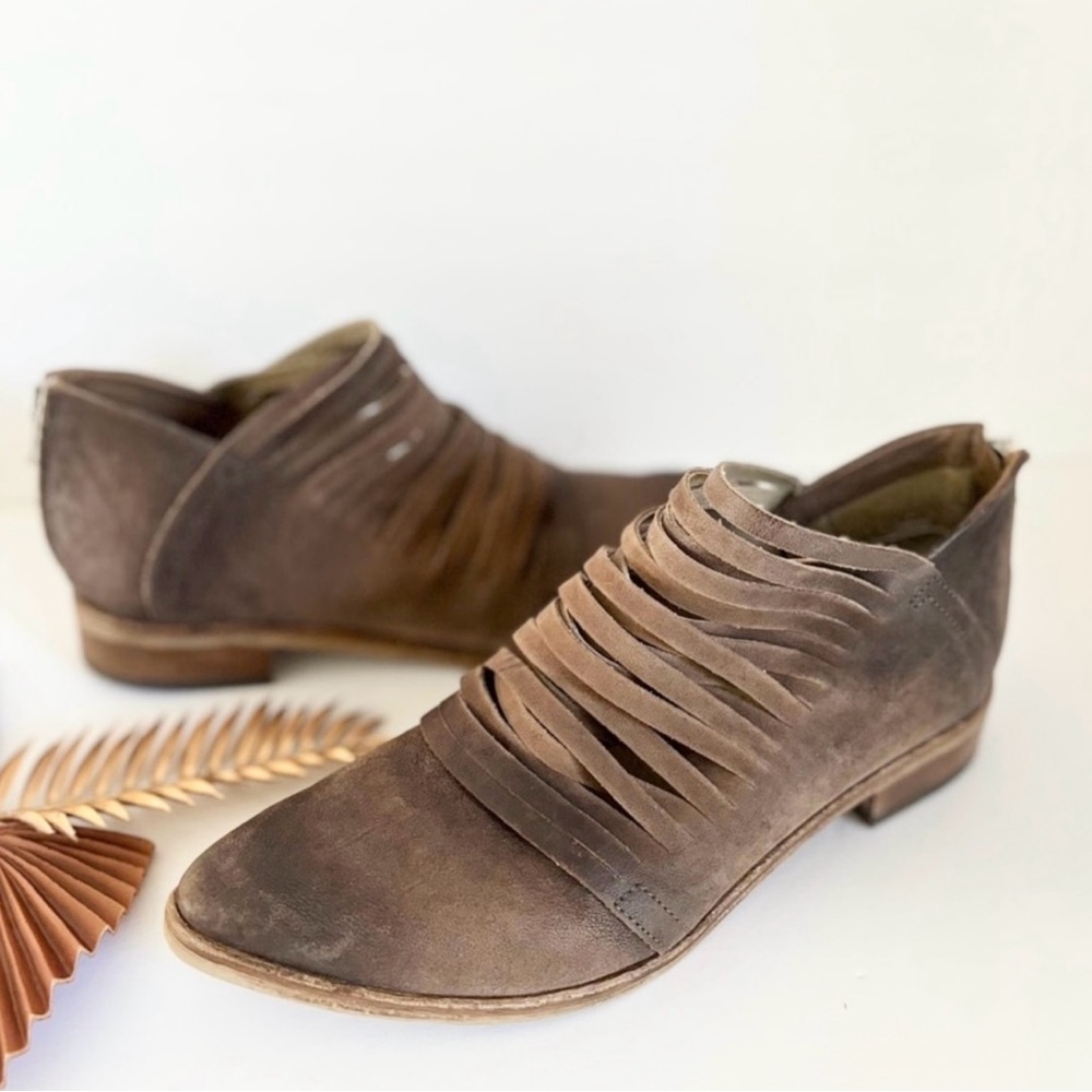 Free People Lost Valley Brown Ankle Boots
